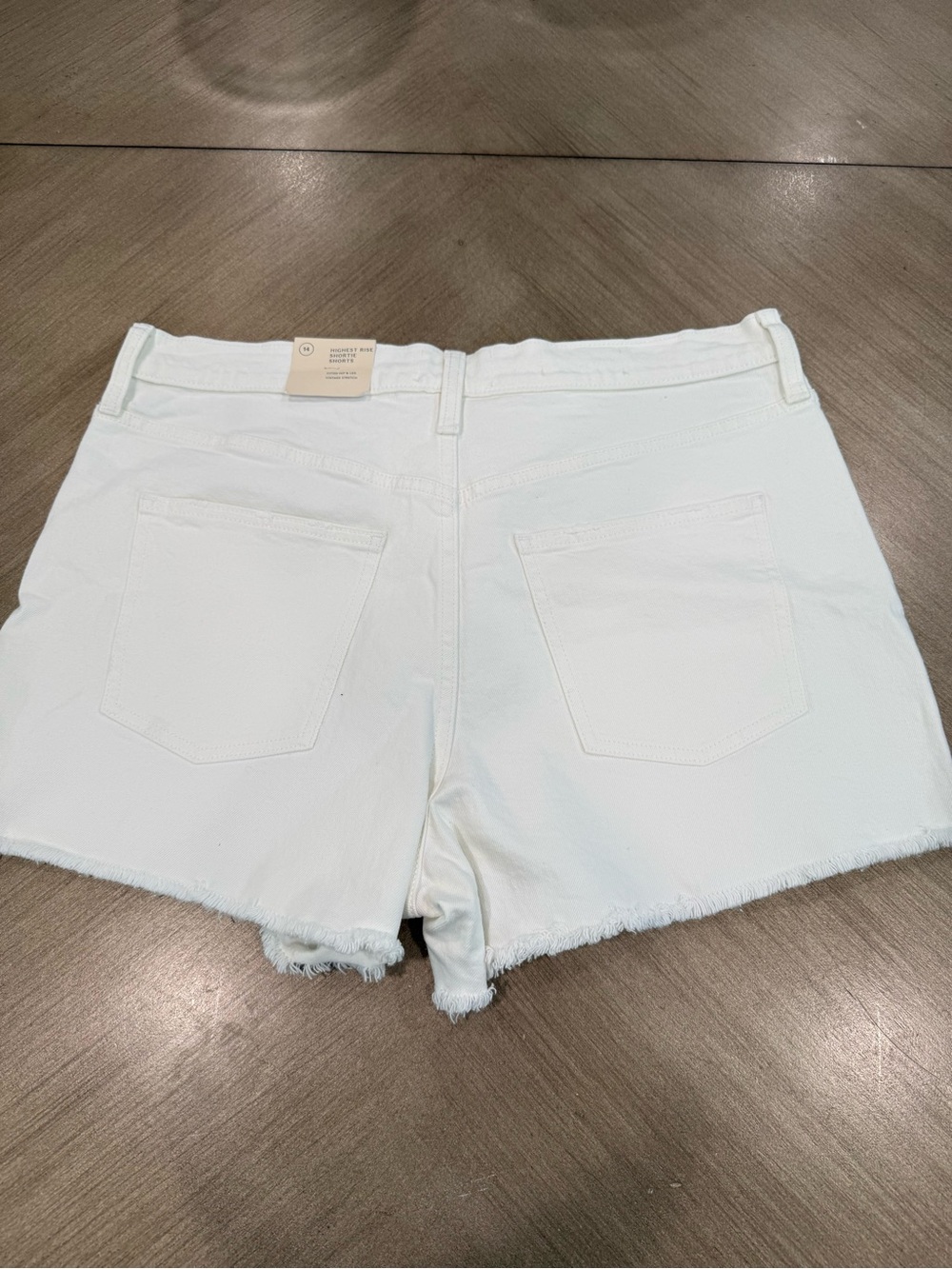 Universal Thread Highest Rise Shortie Shorts Size 14R Distressed Stretch NWT - Picture 2 of 8